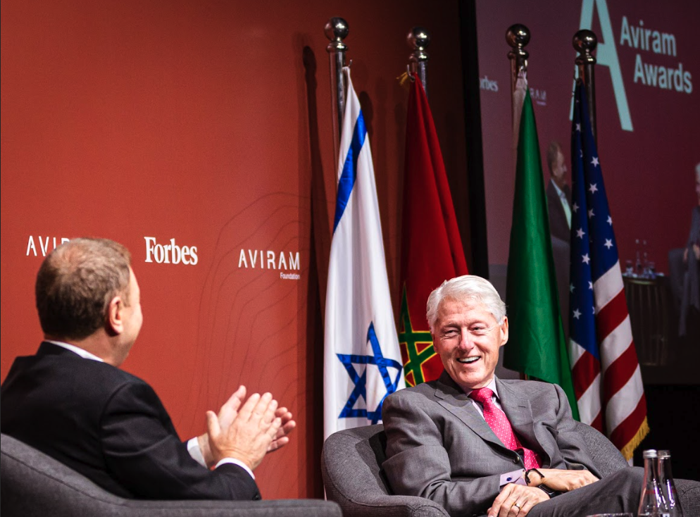 Bill Clinton and Ziv Aviram